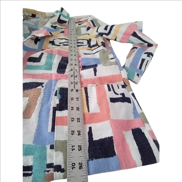 Blair Women's Colorful Geometric Blazer Vintage 16 - Picture 7 of 11